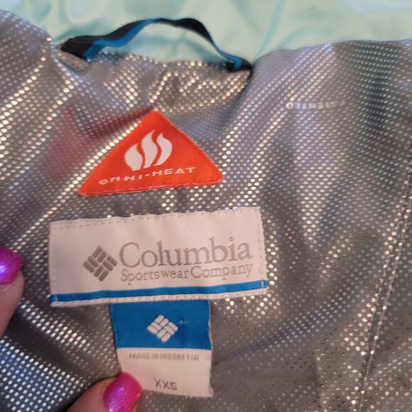 Columbia Omni Heat Front Zip Pockets Mint Color Unisex KIDS Jacket XXS - Picture 5 of 7